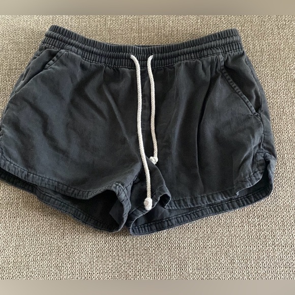 aerie Pants - Aerie Solid Black Pull On Shorts Sz X-Small